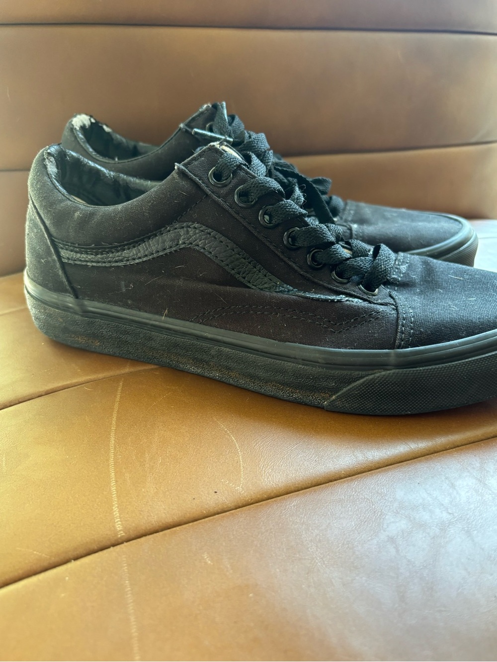 Vans Black Low-Top Canvas Sneakers